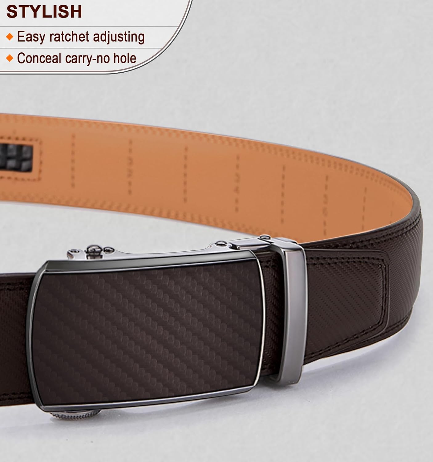 Thumbnail 1 de BULLIANT ceinture automatique homme en cuir, largeur 35 mm (boîte cadeau) — réglage ajustable