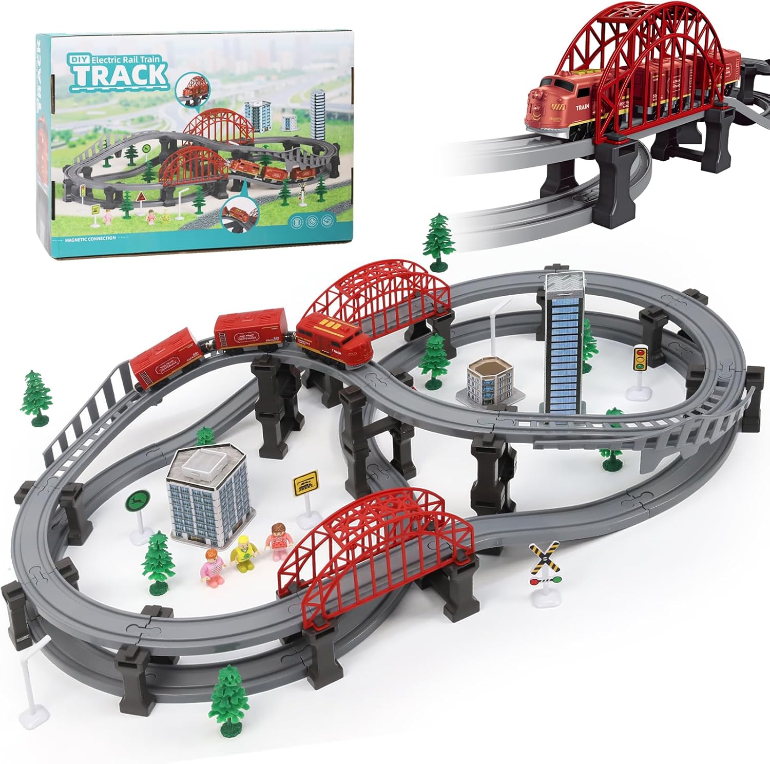 XIAPIA Electric Train Set 128 pcs