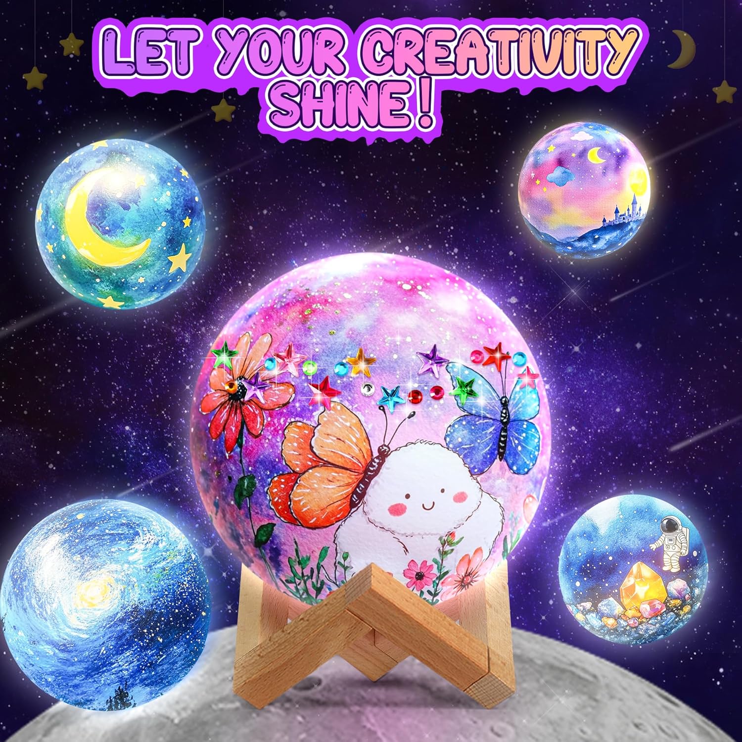 Thumbnail 5 de Pourbibi Mondlampe Space Kit 13 cm 🌙