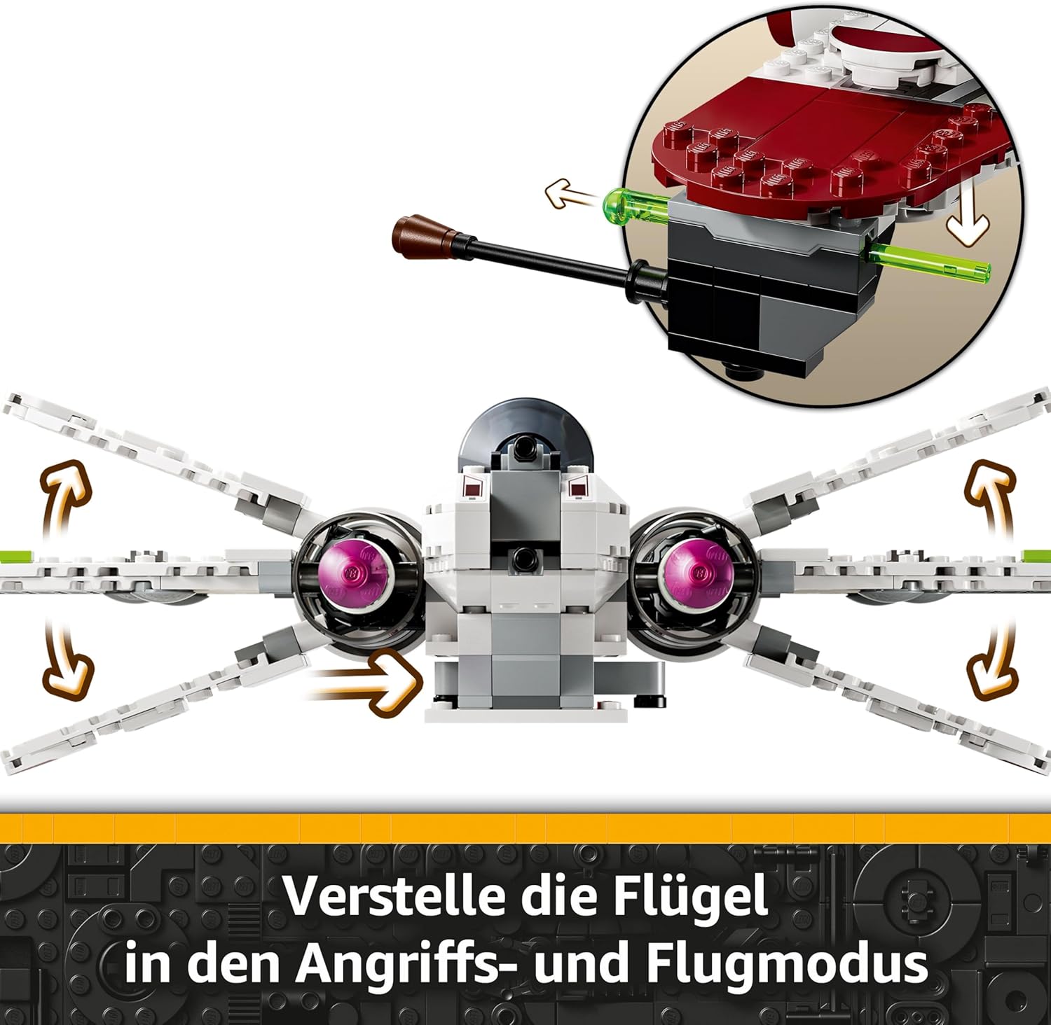 Thumbnail 3 de LEGO Star Wars 75402 ARC-170 Starfighter – Sammlerstück mit Klon-Piloten und R4-P44 (ab 9 Jahren)