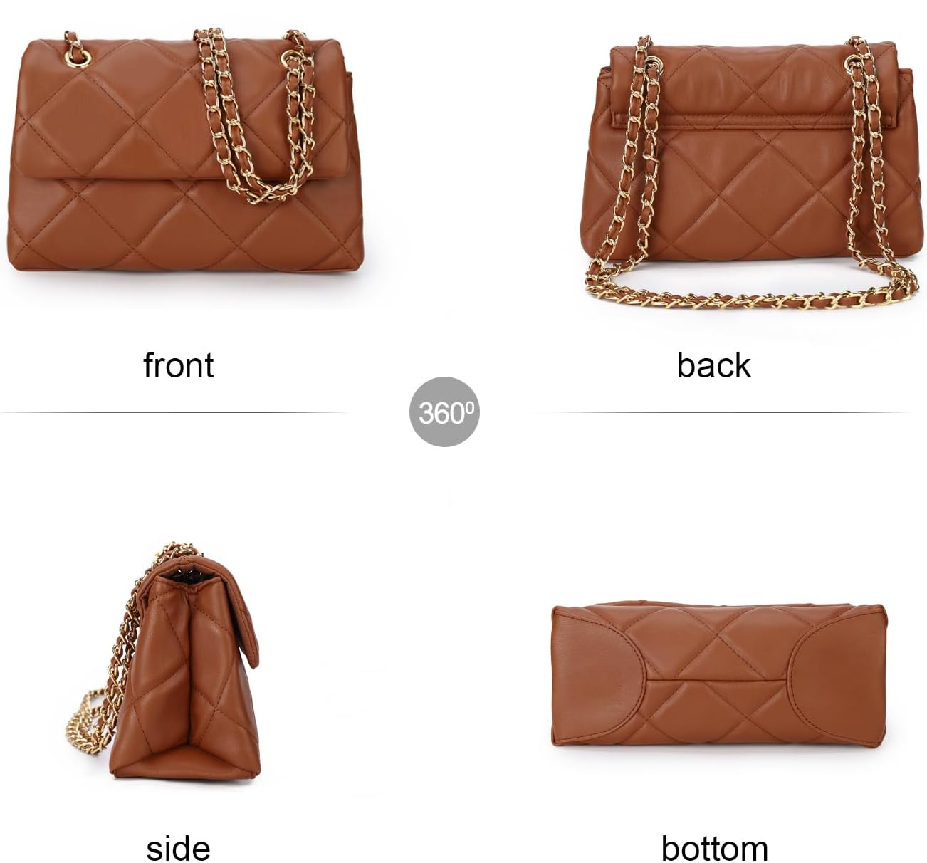 Detalle de Gladdon diamond crossbody bag with pockets