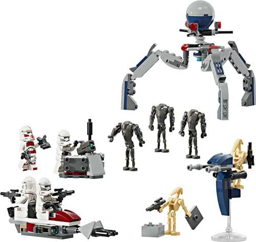 Thumbnail 9 de LEGO 75372 Star Wars Pack de Combat Clone Troopers et Droïdes – Aventurez-vous avec le Speeder Bike