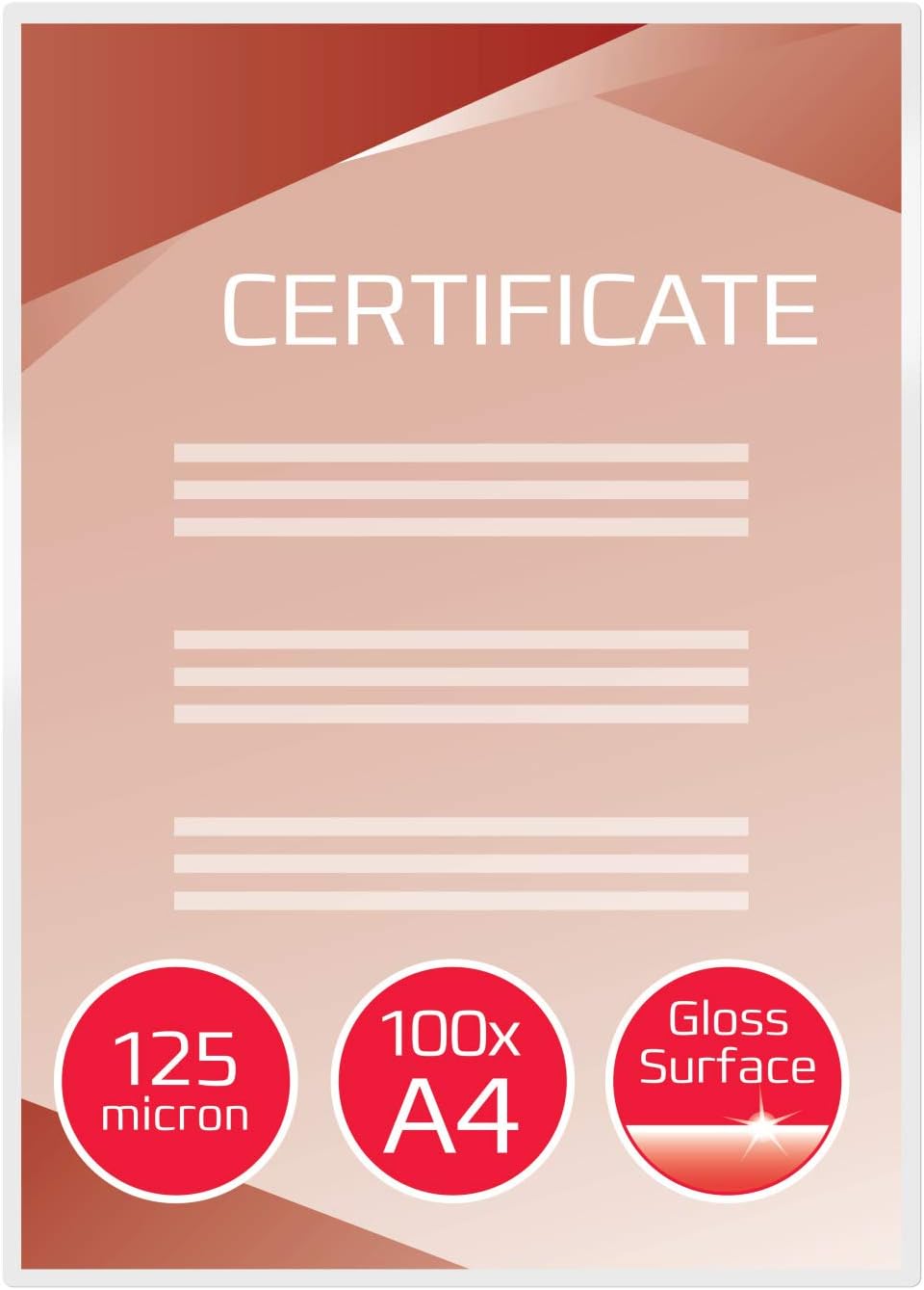 Thumbnail 2 de GBC pochettes de plastification brillantes A4 2x125 microns – lot de 100, 3200723 transparentes