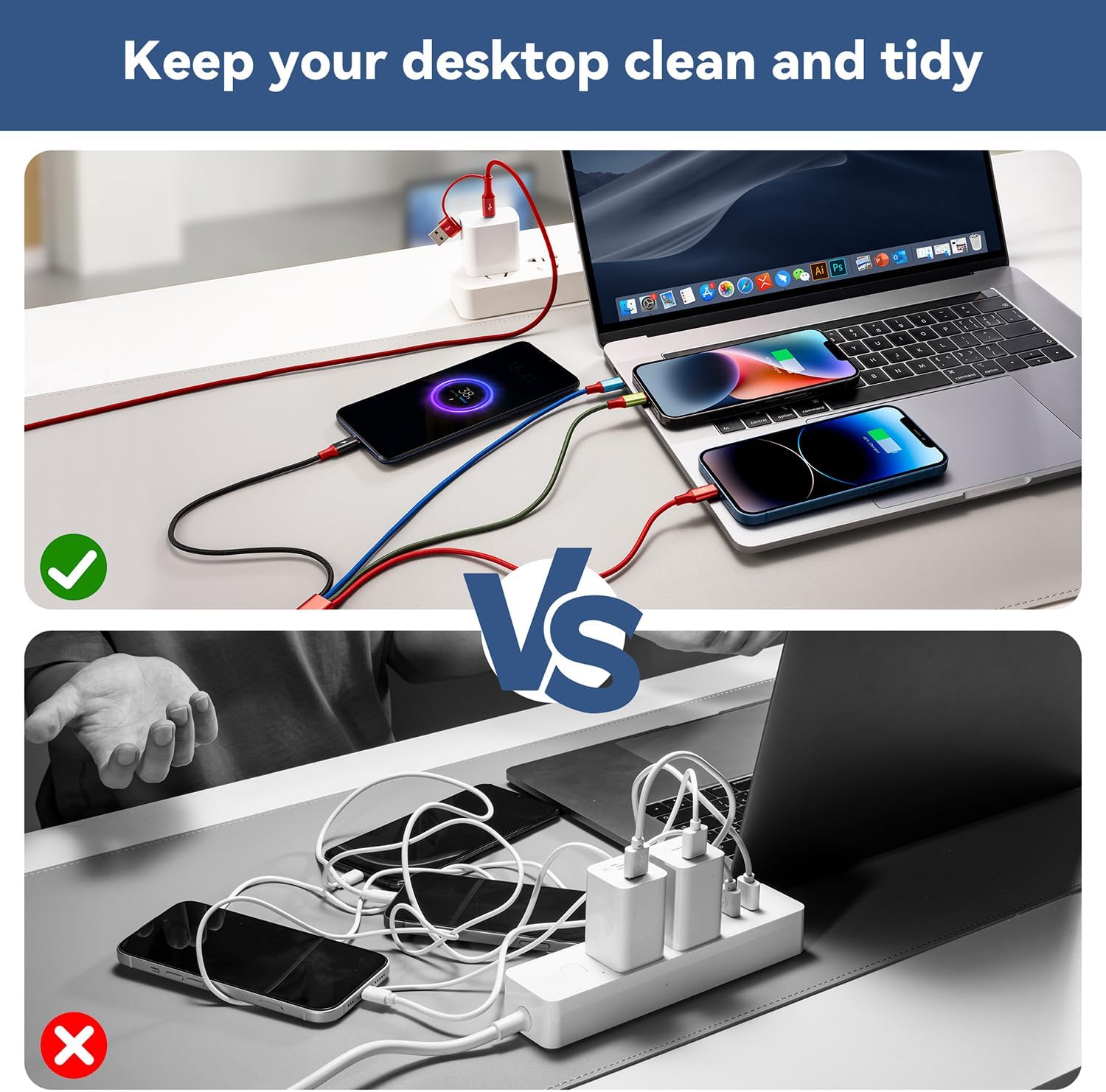 Thumbnail 5 de Minlu Multi USB-Kabel 6 in 1 1,8 m
