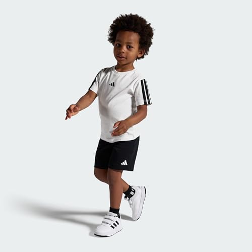 Detalle de adidas Unisex Baby Tensaur Sport 3.0 Infants Shoes (8.5 UK) in FTWR White/Core Black