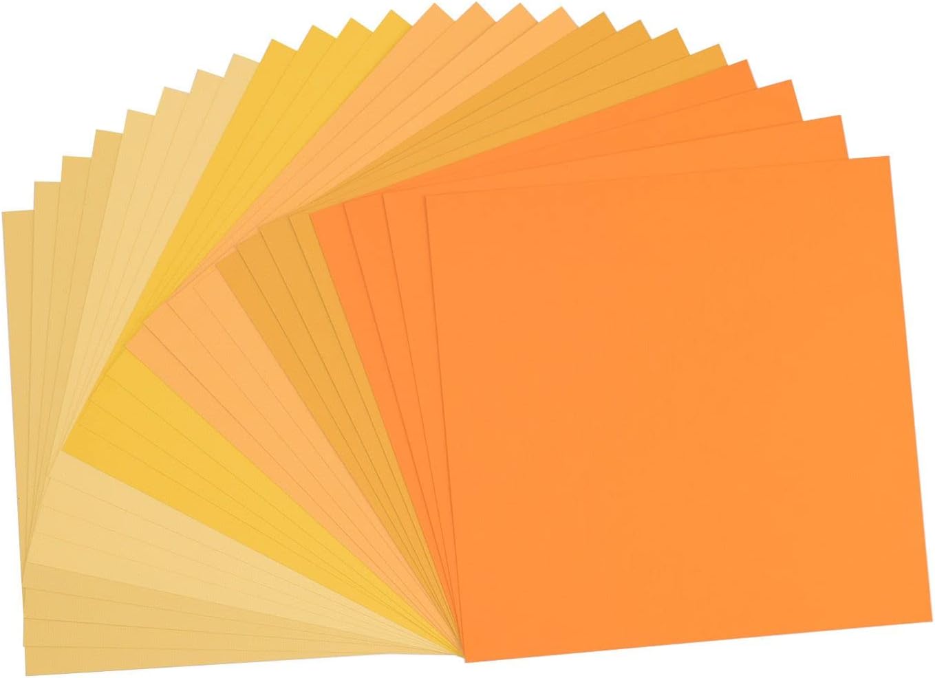 Detalle de Vaessen Creative Florence Papier Cartonné Jaune Rugueux – 30,5 x 30,5 cm, 24 feuilles (216 g/m²)