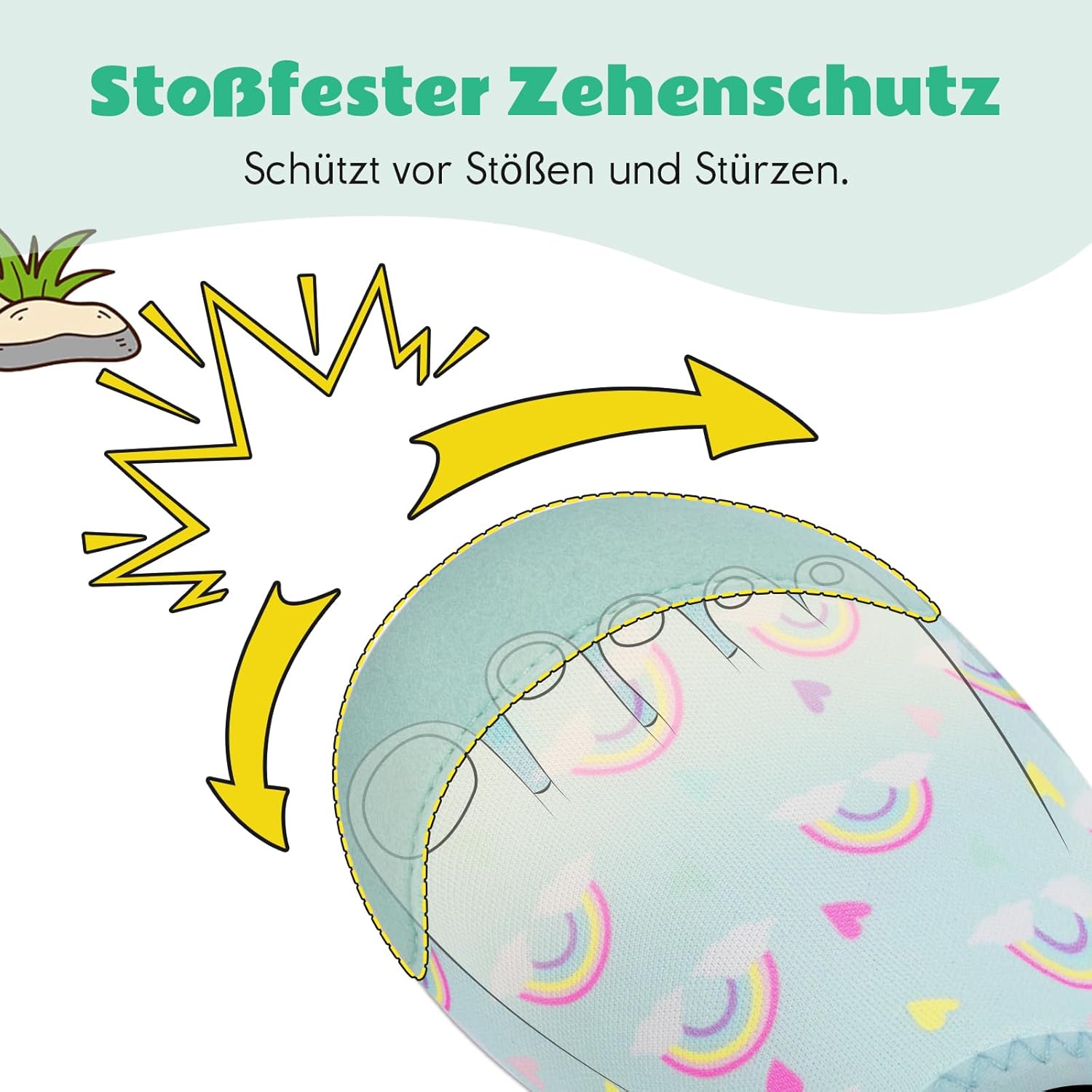 Thumbnail 2 de IceUnicorn Kinder Strandschuhe – schnelltrocknende Badeschuhe mit rutschfester Gummisohle