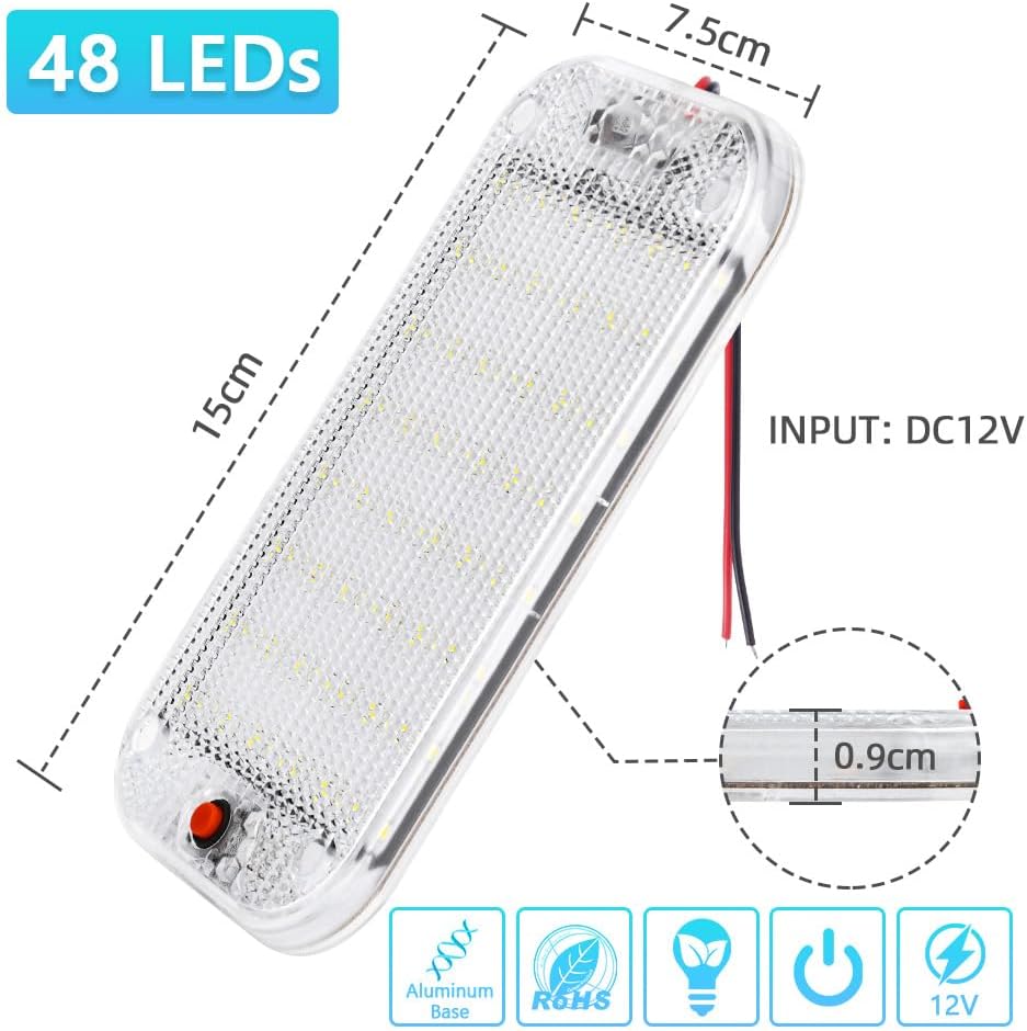 Detalle 2 de URAQT luci LED da tetto 12V 48 LED