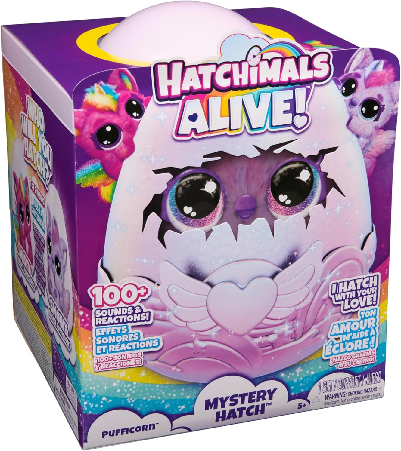 Thumbnail 8 de HATCHIMALS Alive Pufflecorn Peluche Interactivo con Luz y Sonidos 🦄