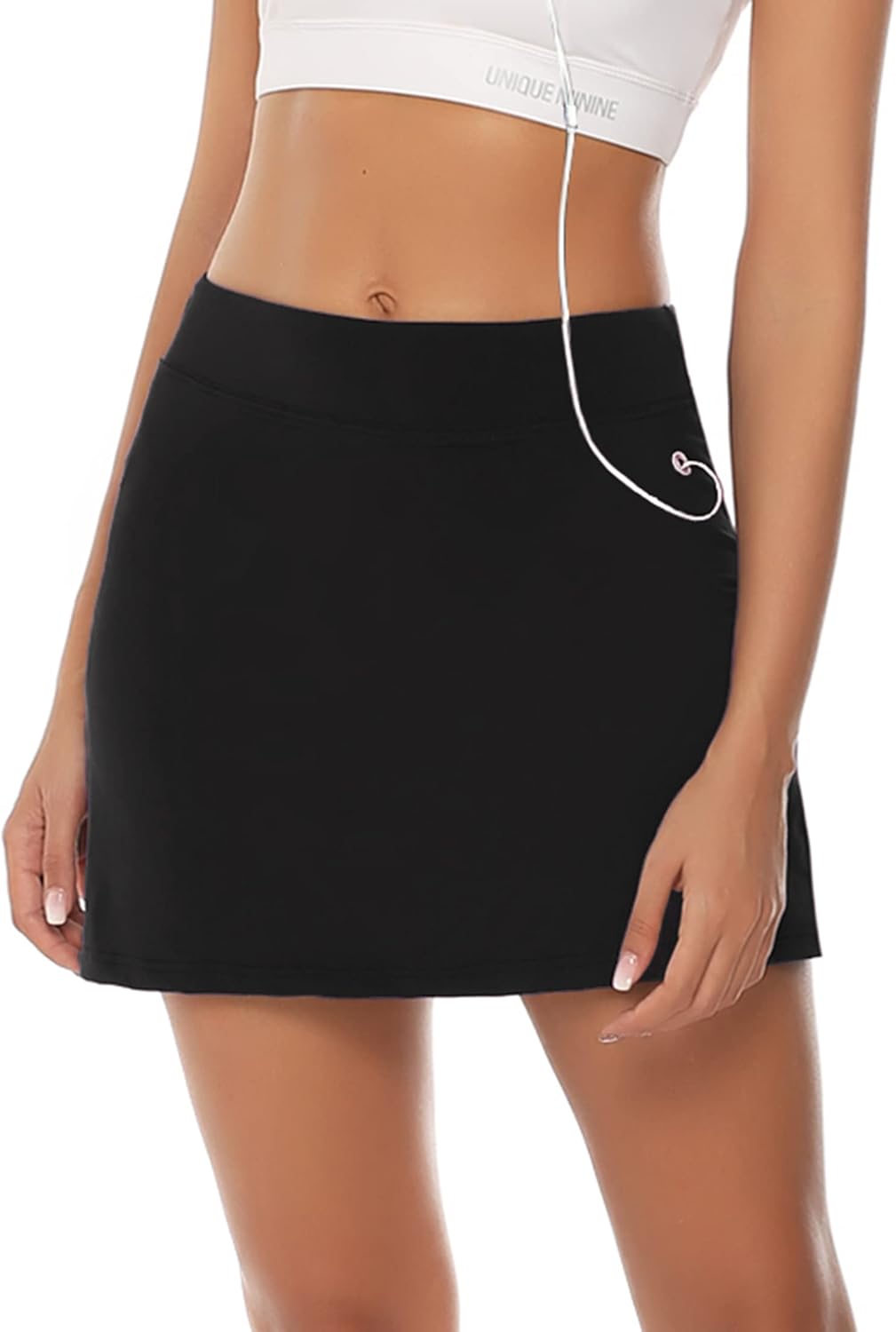 Thumbnail 6 de iClosam Jupe de Tennis Femme 2 en 1 avec Short Intérieur – Respirante et Élastique
