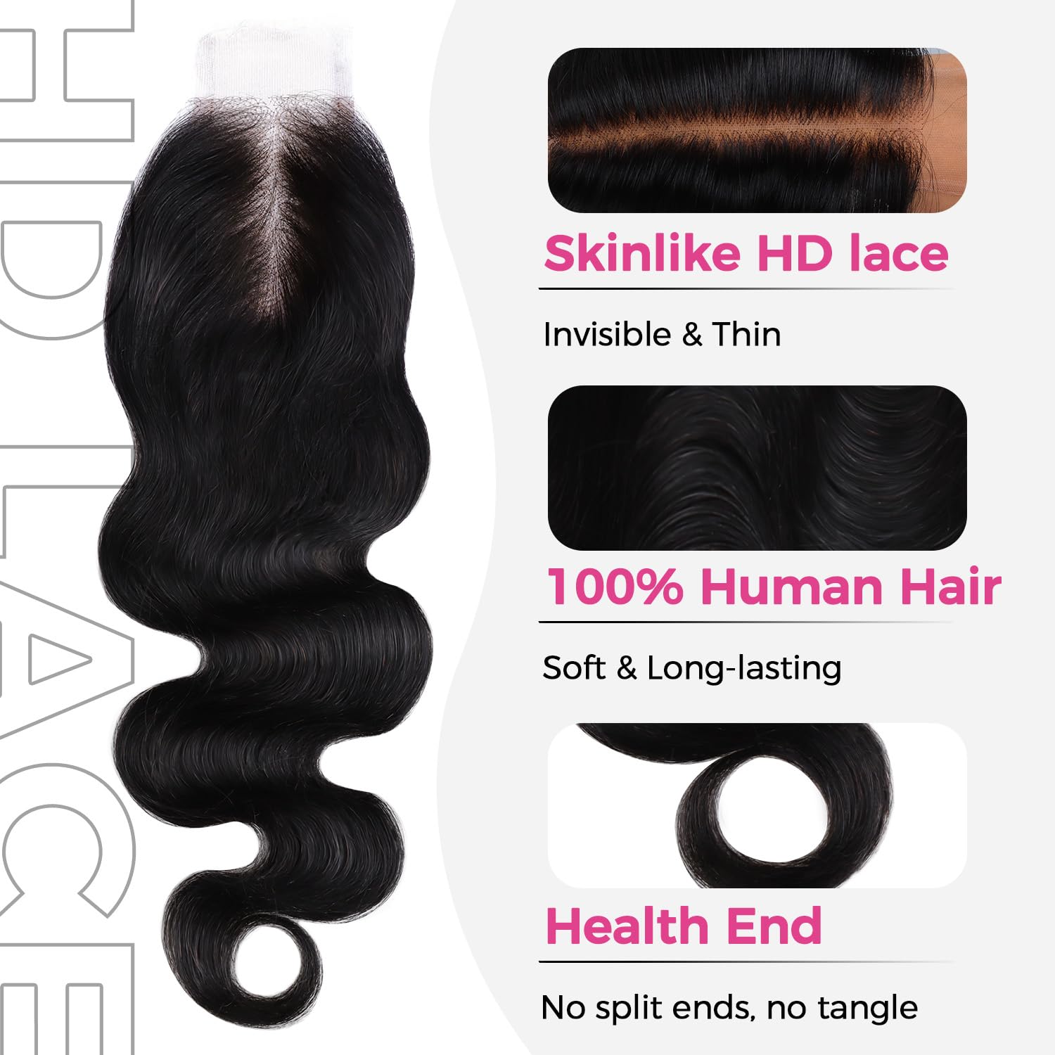 Thumbnail 1 de Lashey HD Lace Closure, 14-Inch