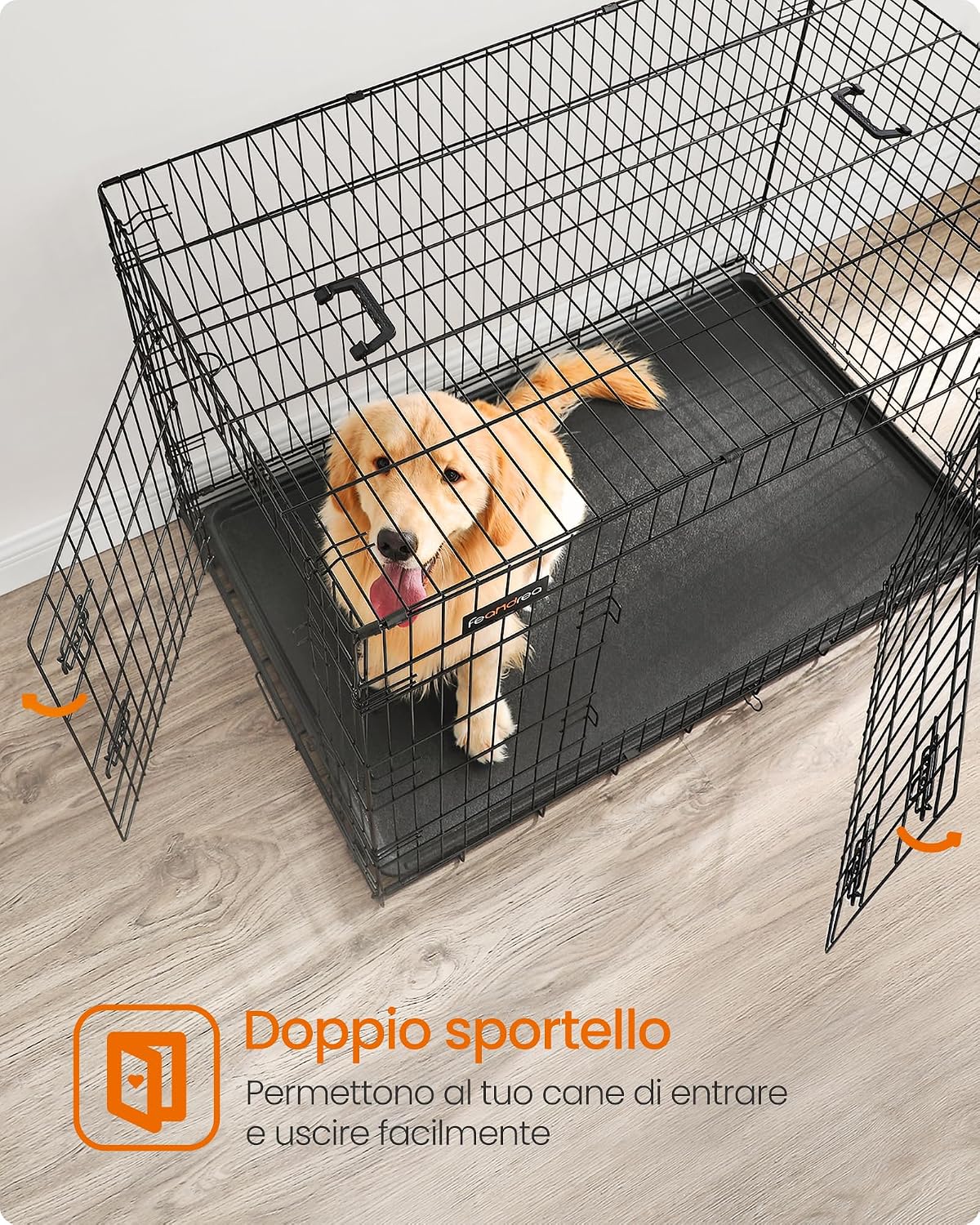 Thumbnail 2 de Feandrea PPD48H Gabbia per Cani XXL 122×74,5×80,5 cm