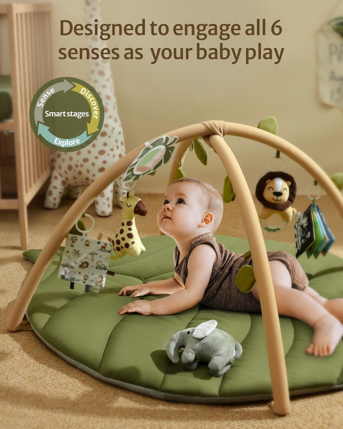Detalle 2 de Blissful Diary Baby Play Gym 53x37 in