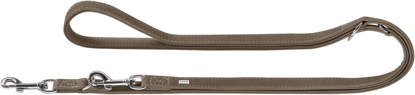 Detalle de HUNTER Hunting Verstellbare Führleine für Hunde – Leder, weich, robust, 1,3/200 cm, schwarz