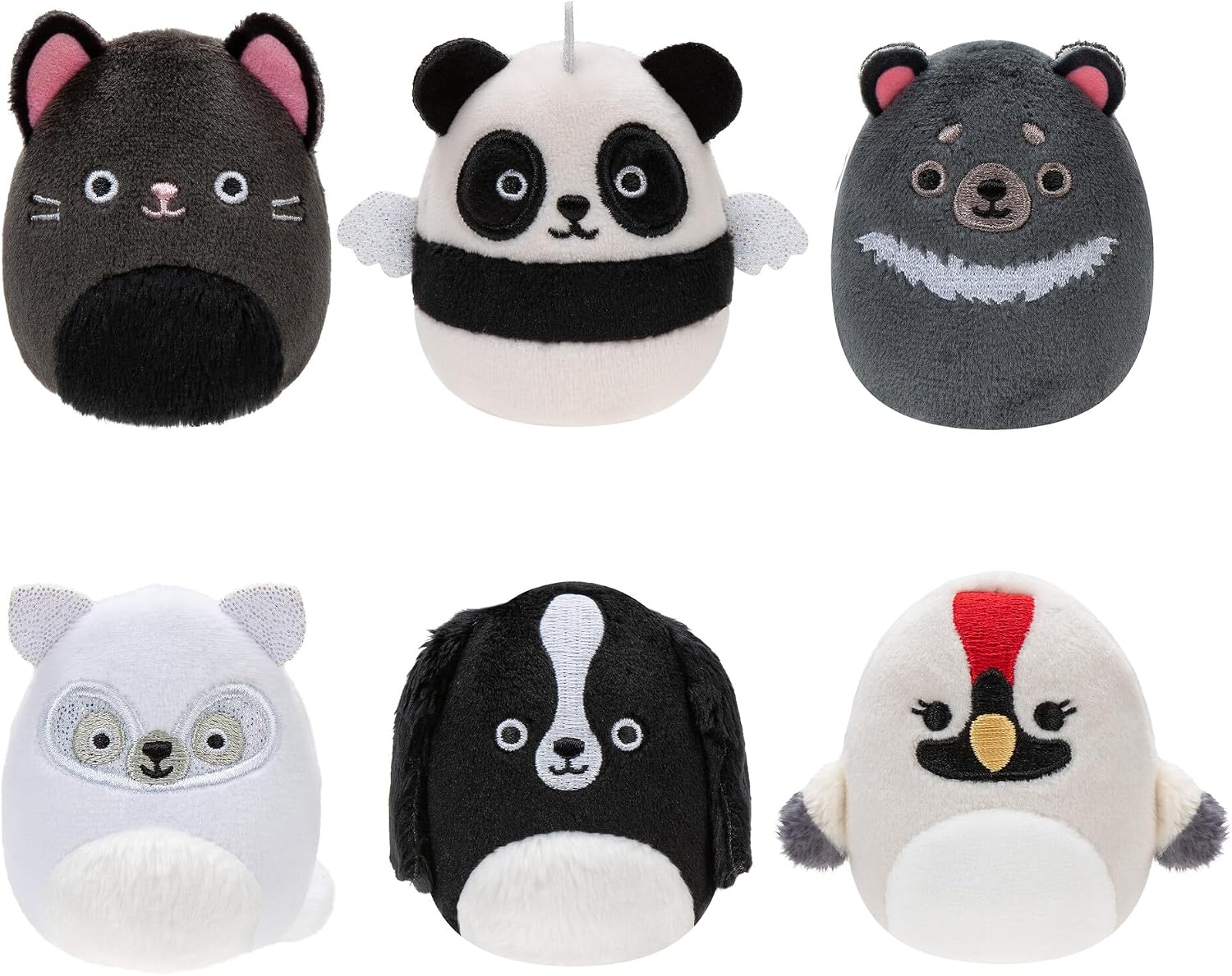 Imagen de Squishville Black and White Squad 2-Inch Six-Pack en OfertitasTOP