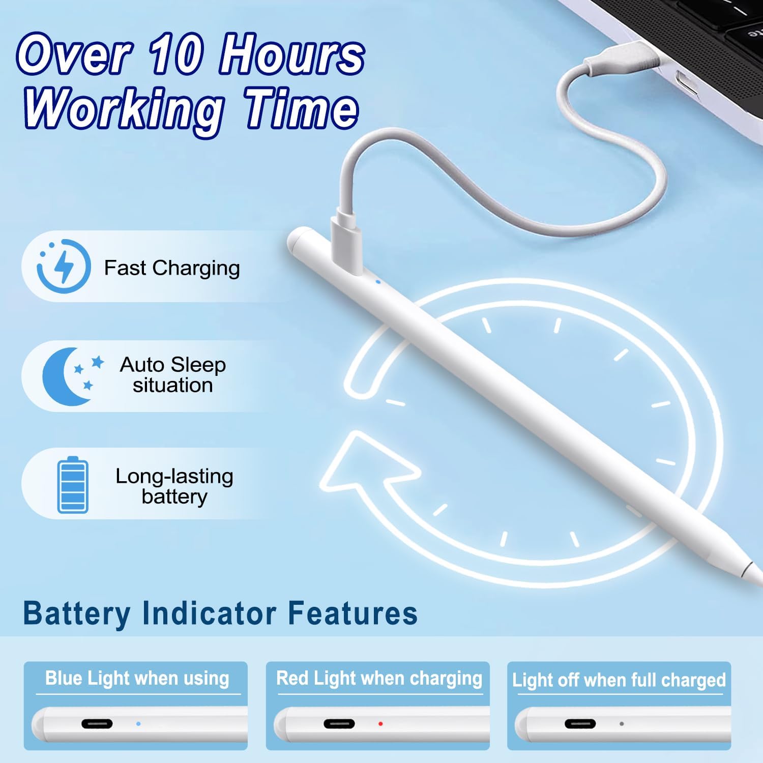 Thumbnail 1 de Apple Pencil-compatible Stylus Pen for iPad 12.9"