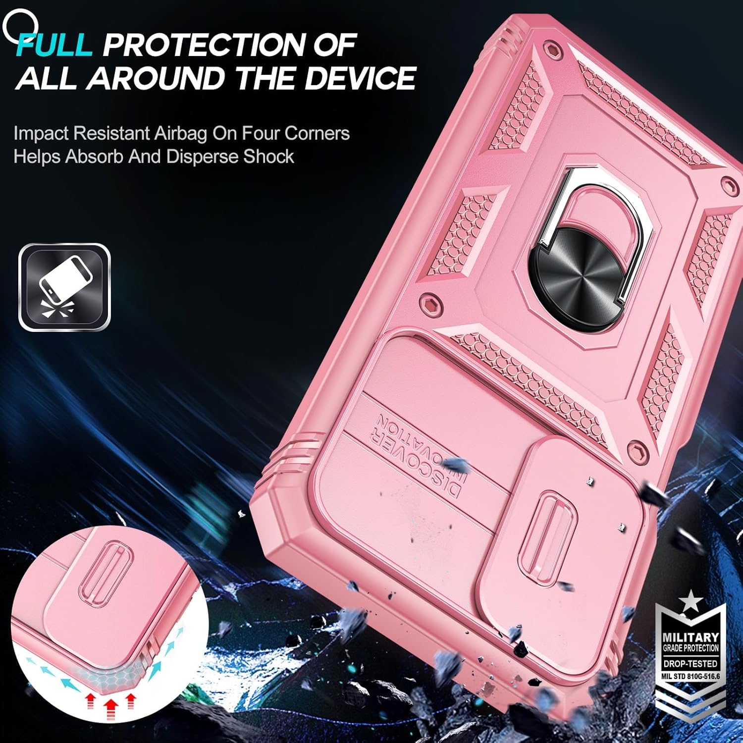 Thumbnail 5 de LeYi Galaxy A17 Protective Case with Camera Slider