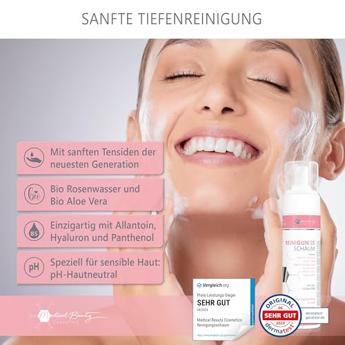 Detalle 2 de Espuma limpiadora 200ml con rosas, aloe y ácido hialurónico 🌹