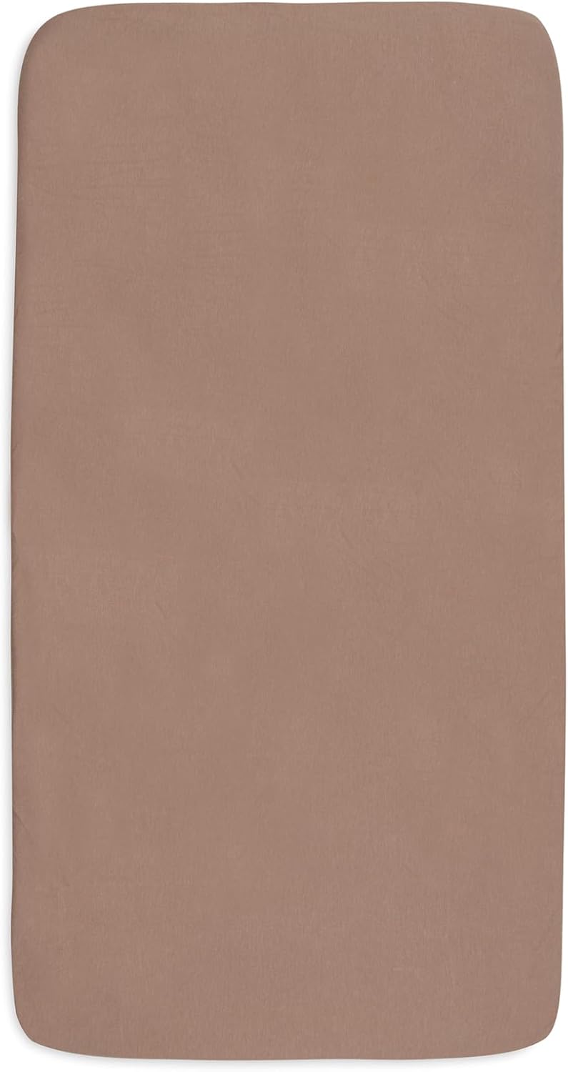 Detalle 2 de Jollein Drap-Housse Jersey pour Lit Enfant 60x120 cm – Milky Coffee/Ivory (Lot de 2)