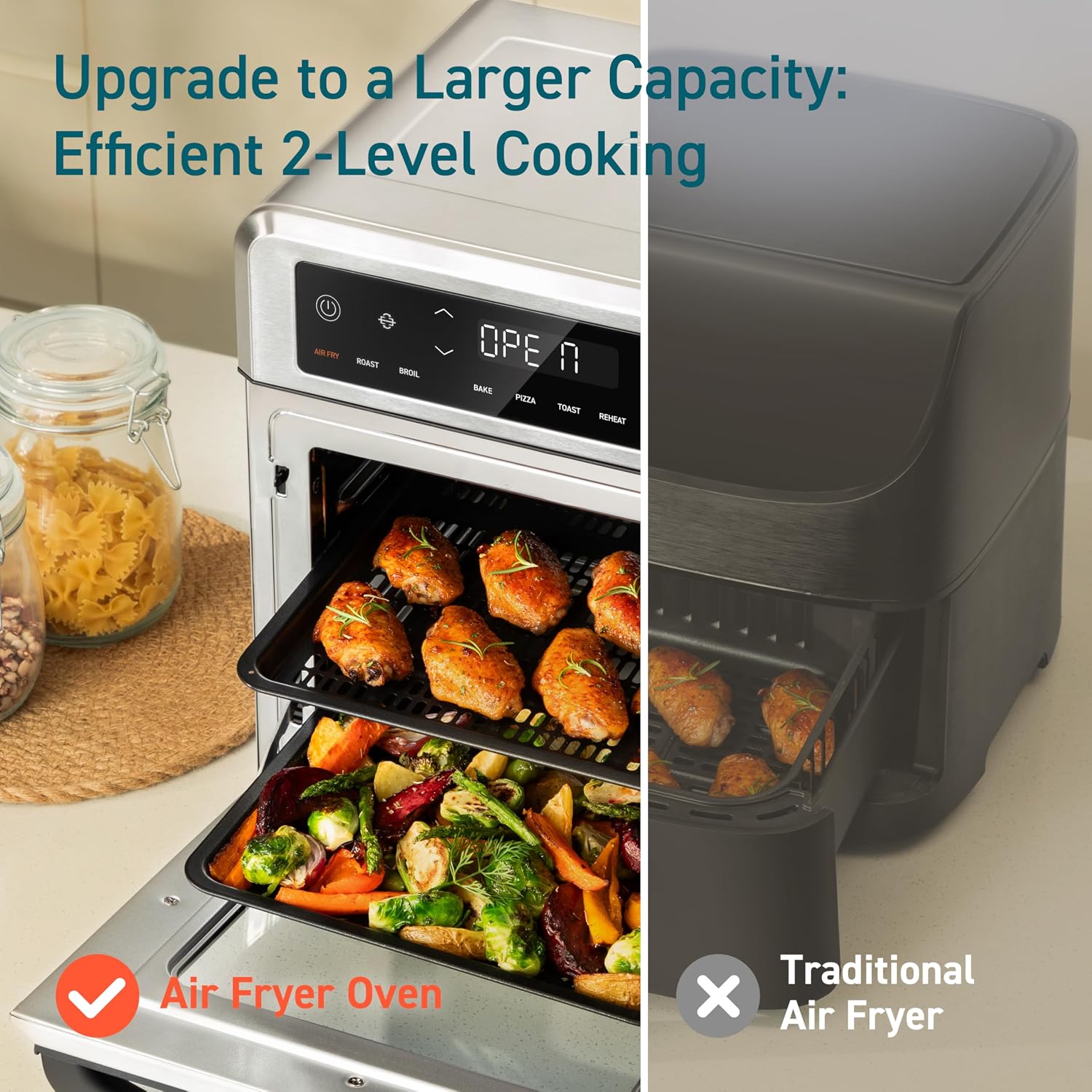 Thumbnail 2 de Cosori 11-in-1 Air Fryer Oven (13Qt) with Rotisserie, Toast, Bake, Roast and More