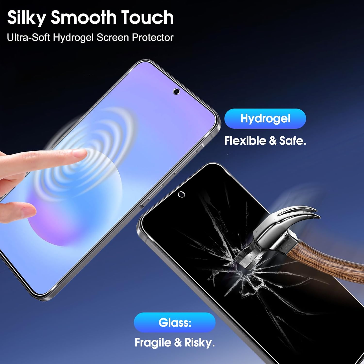 Thumbnail 2 de LiiLaa Hydrogel Displayschutzfolie für Samsung Galaxy A57 / S25 FE 5G – 2 Stück mit Positionierhilfe