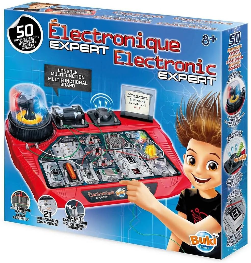 Detalle de Buki France 7160 Expert Electronics – zestaw elektroniczny, ponad 50 układów