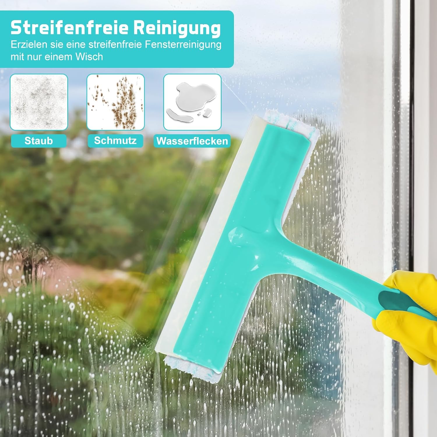 Detalle 2 de MICHIHOMIE HK152-03 vervangingsmoppen, 3 stuks voor Leifheit Cleaner L