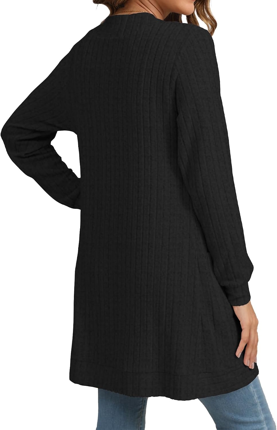 Thumbnail 4 de YSYOKOW Long Sleeve Open Front Cardigan 5 Sizes
