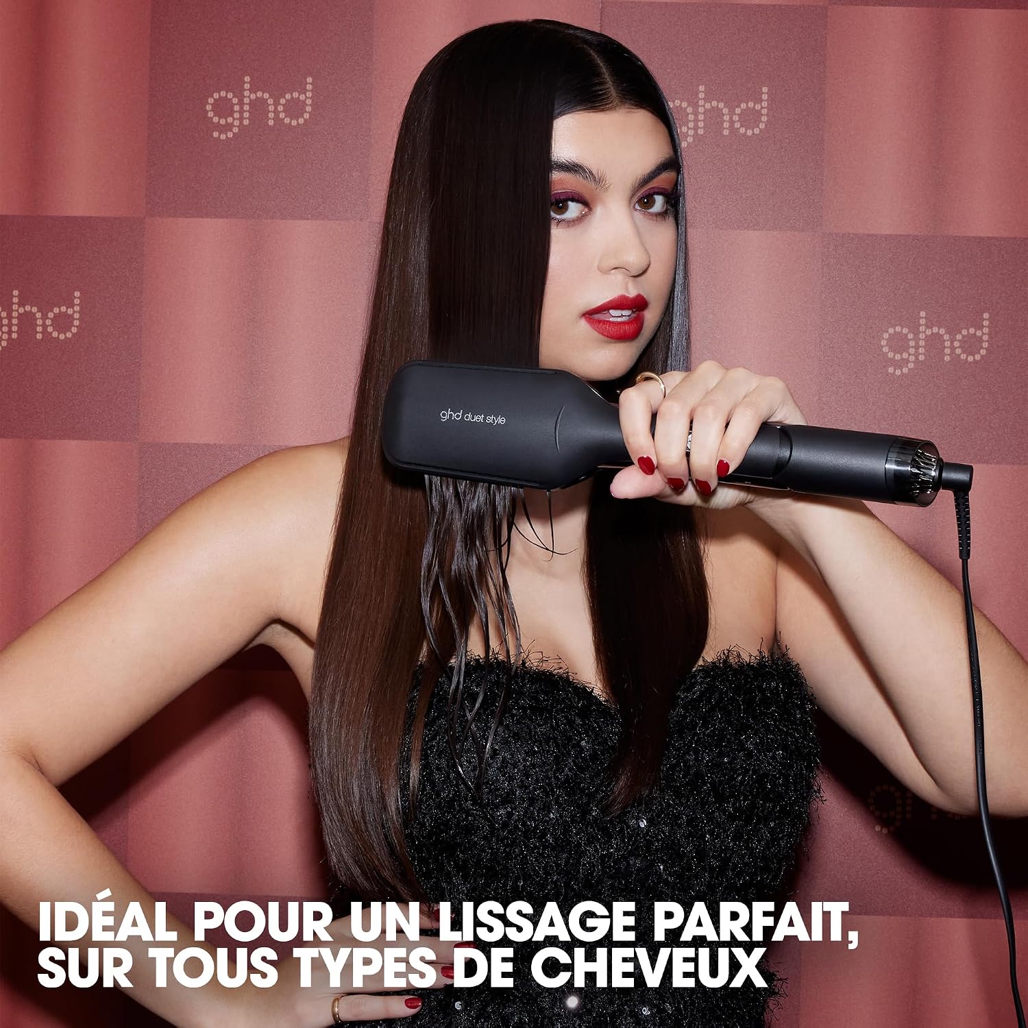 Thumbnail 6 de ghd Duet Style Coffret – Lisseur Séchant 2-en-1 (Noir) avec Brosse et pochette