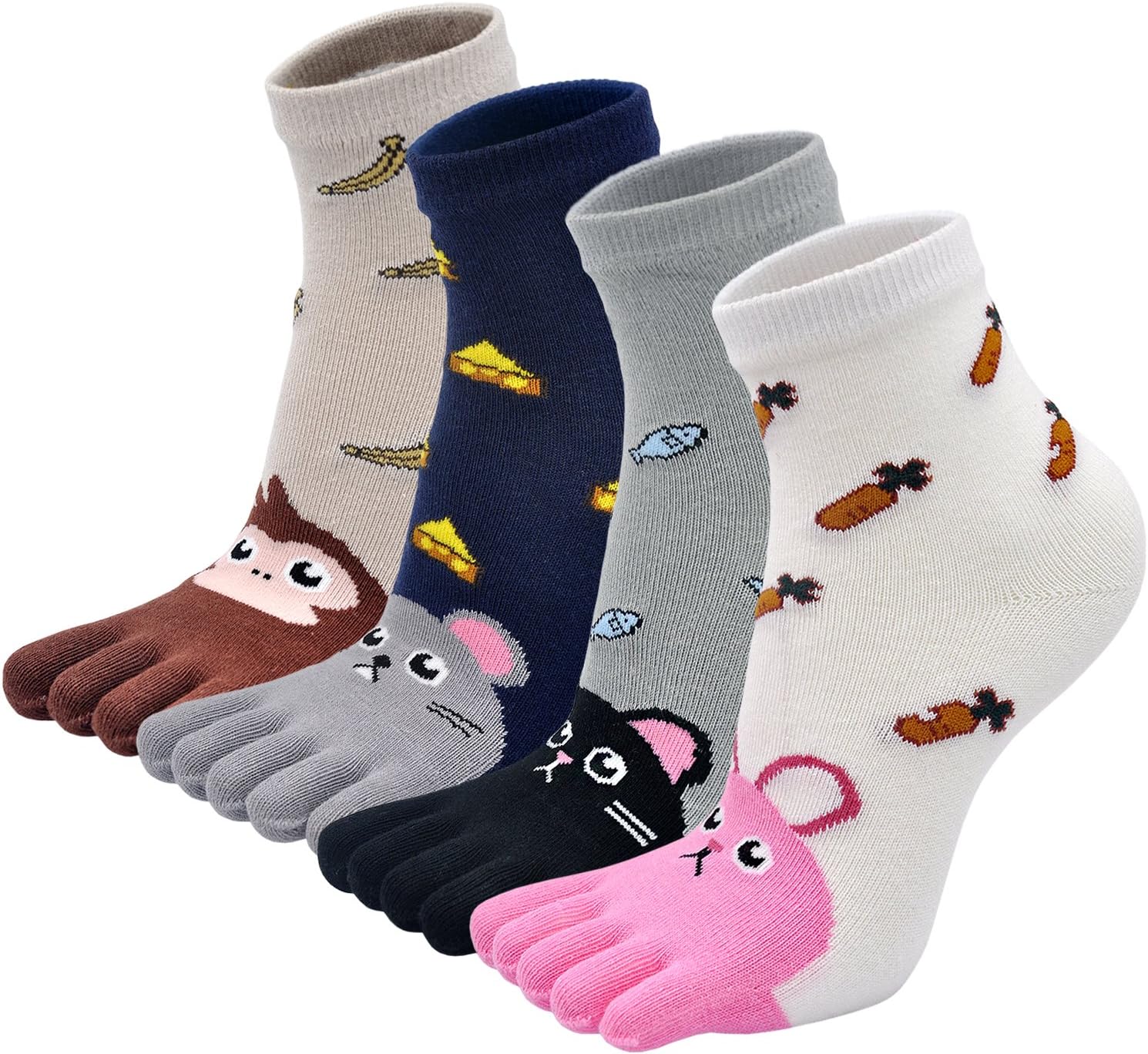 Detalle de PUTUO Chaussettes à doigts enfant 3-12 ans