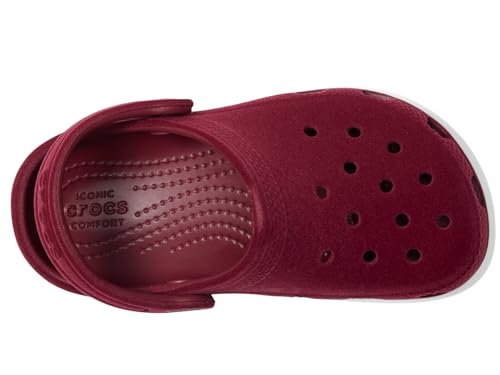 Detalle de Crocs Classic Velvet Clog T para niños (Morado) – Zuecos Unisex 19/20 EU