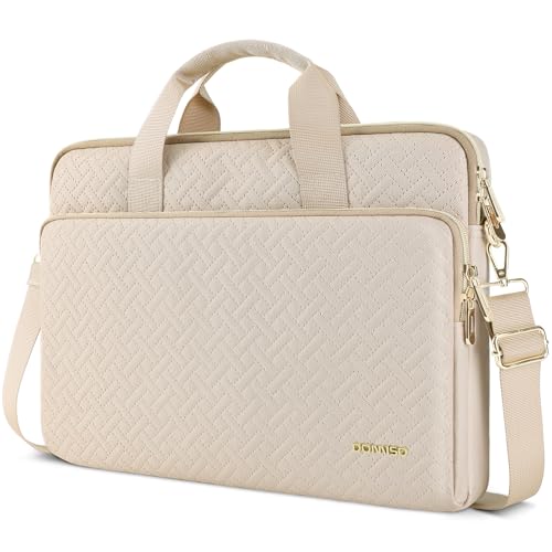 Thumbnail 2 de DOMISO 15.6 inch Laptop Case Sleeve Protective Cover – Beige, Waterproof with Shoulder Strap