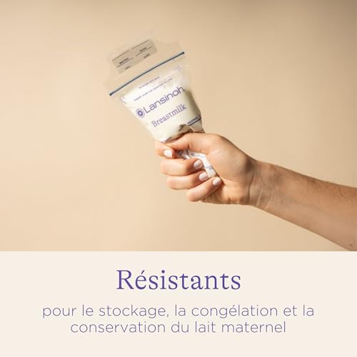 Detalle de Lansinoh Sachets de conservation lait maternel x50 pré-stérilisés anti-fuite