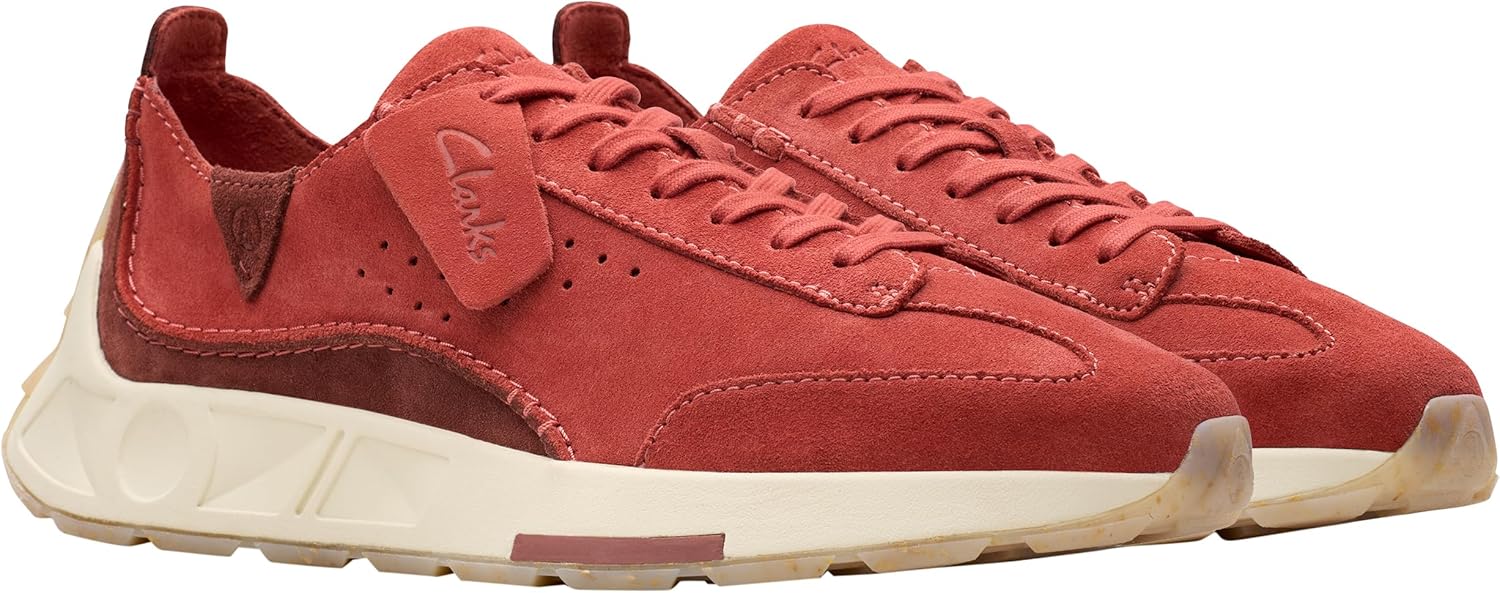 Thumbnail 3 de Clarks Craft Speed Homme en suède rouge – chaussure confort à semelle légère