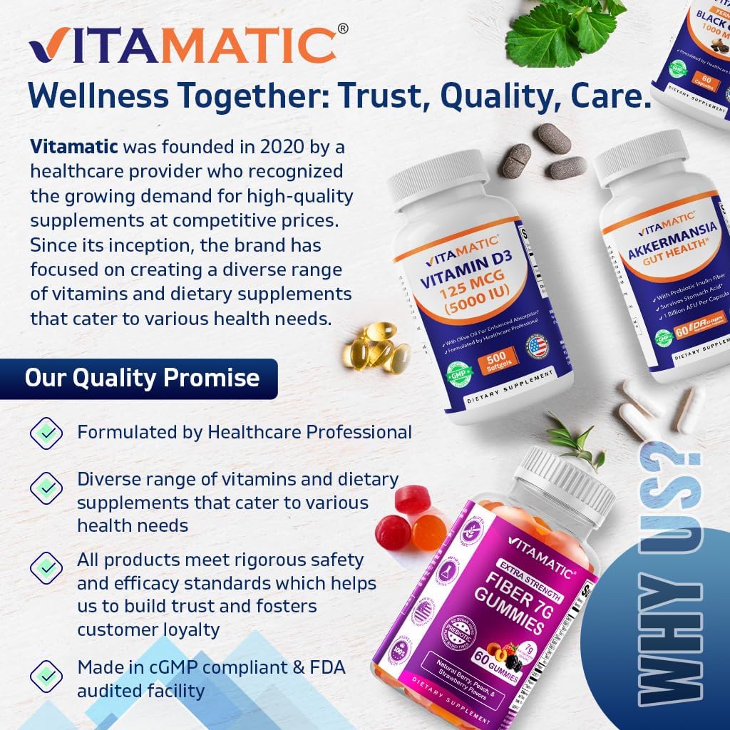 Thumbnail 6 de Vitamatic Melatonin 20 mg Fast-Dissolve Tablets, 240 Count, Berry Flavor