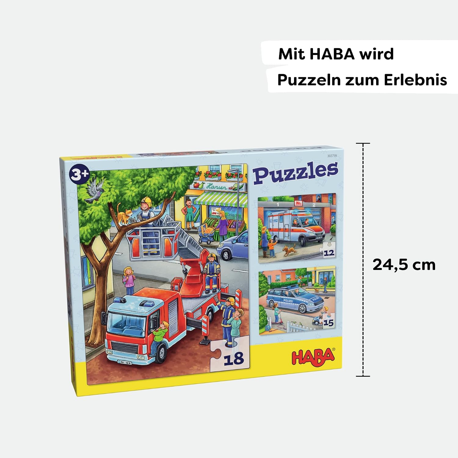 Thumbnail 4 de HABA 302759 Puzzles Policía Bomberos