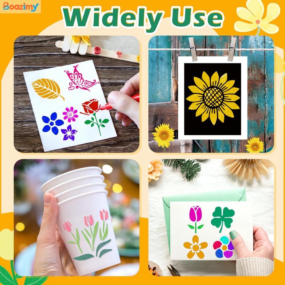 Thumbnail 4 de Reusable Nature Stencils, 3-Inch