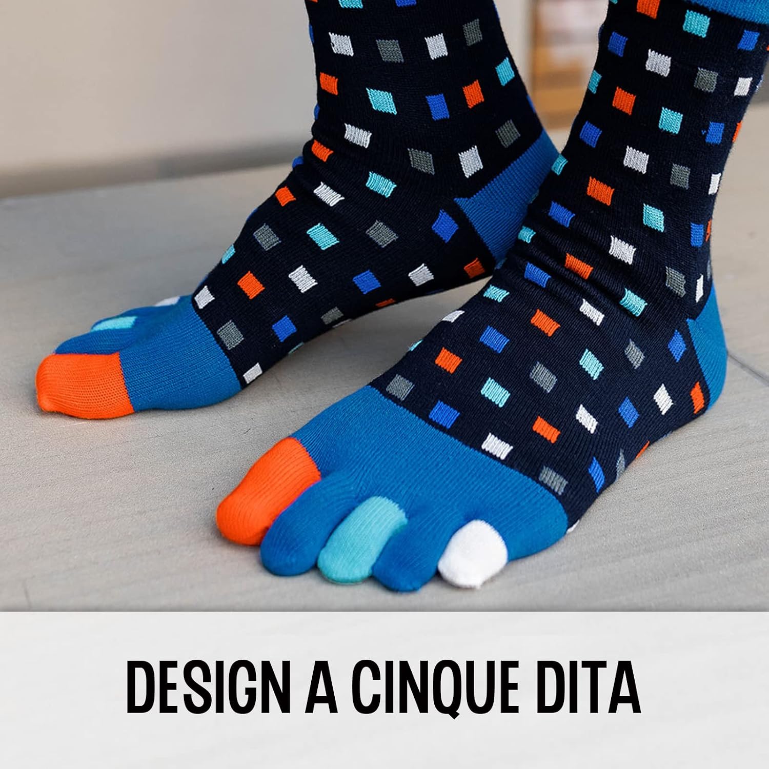 Thumbnail 1 de PUTUO Calze con Dita per Uomo a 5 Dita in Cotone – 5 Paia