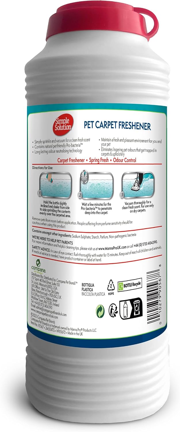 Detalle 2 de Simple Solution Freshener per Tappeti per Animali Domestici con Granuli di Pulizia Enzimatici