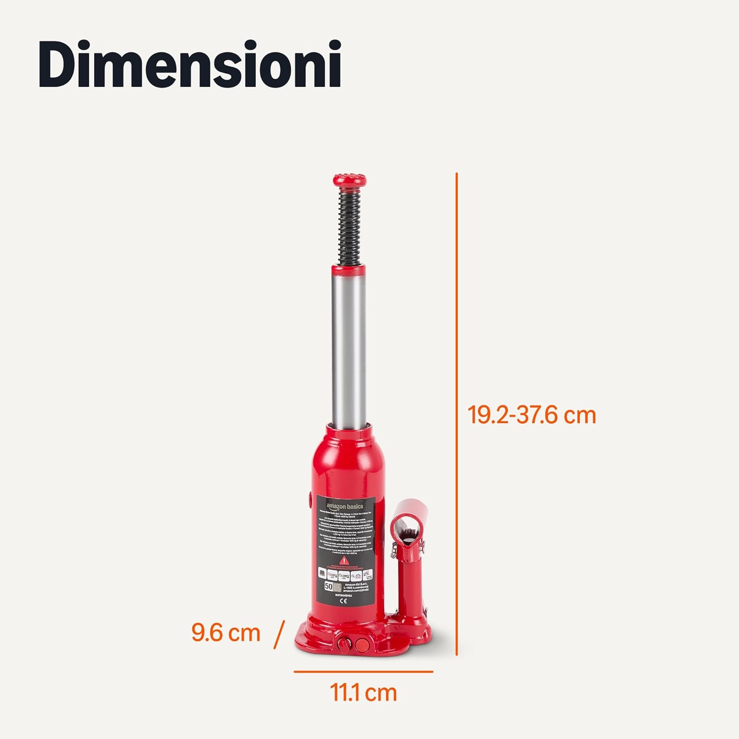 Thumbnail 4 de Amazon Basics Borraccia e Martinetto Idraulico Saldato 4 Tonnellate – Sollevamento affidabile con rilascio lento