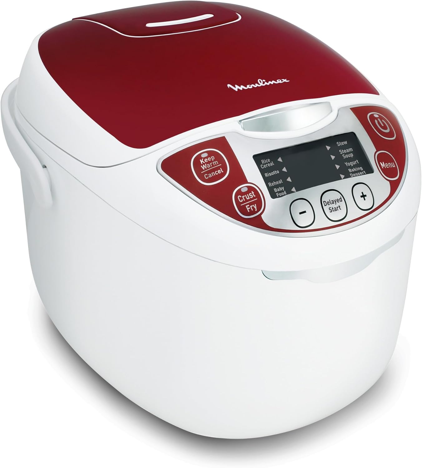 Detalle de Moulinex Multicuiseur électrique MK7051F1 — 12 fonctions, rouge et blanc