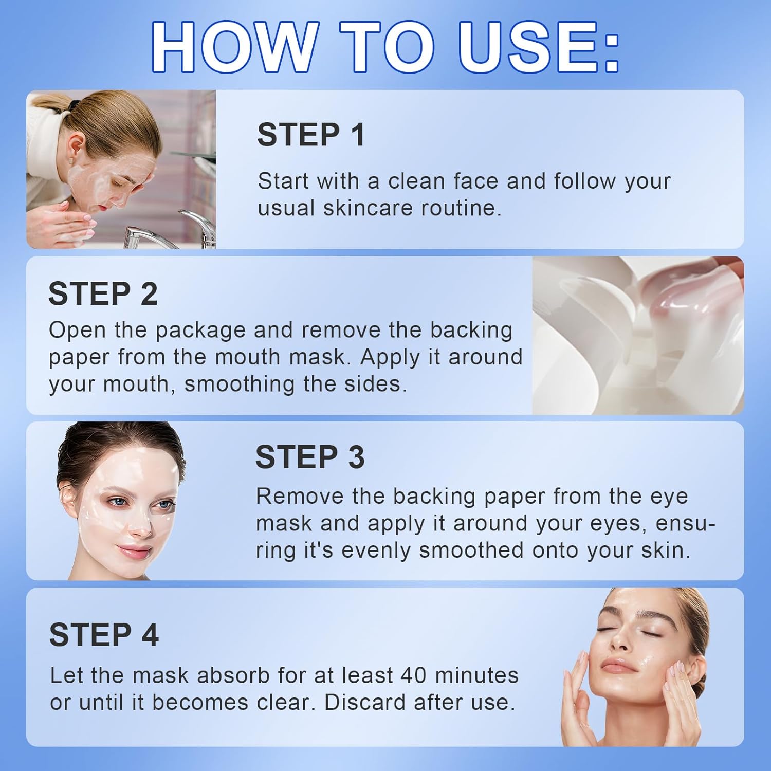 Thumbnail 6 de Maschera viso al collagene biologico notturna in bustine (6 pezzi) – effetto idratante e rassodante