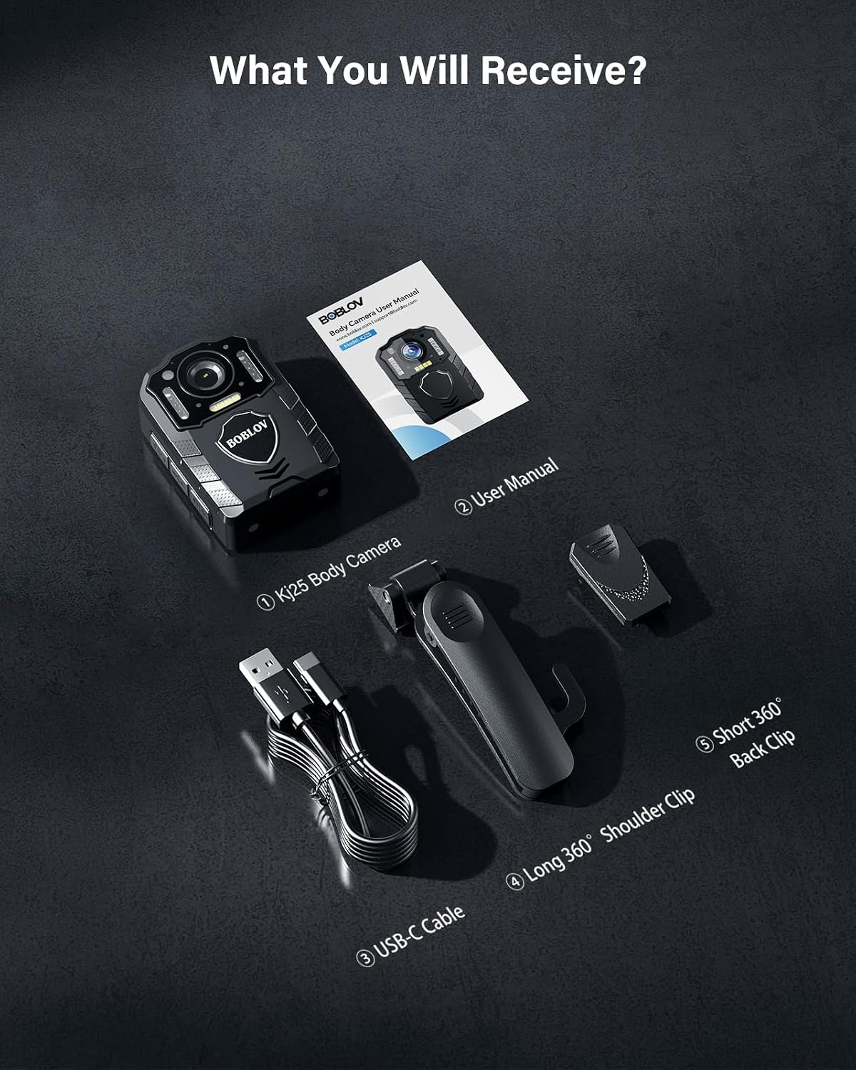 Thumbnail 5 de BOBLOV KJ25 128GB body camera