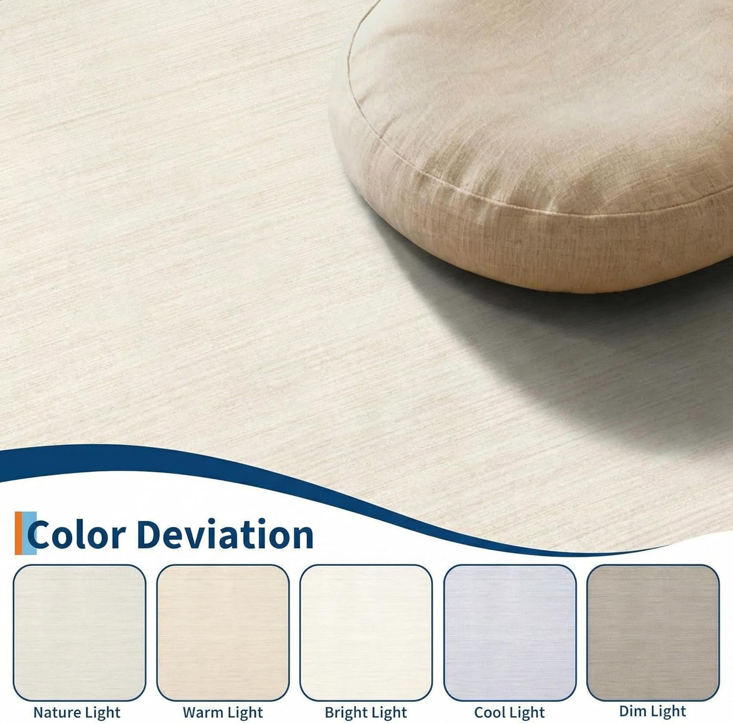 Thumbnail 2 de Modern Solid Color Area Rug 10x13: Washable, Non-Slip, Minimalist Boho Style for Large Spaces