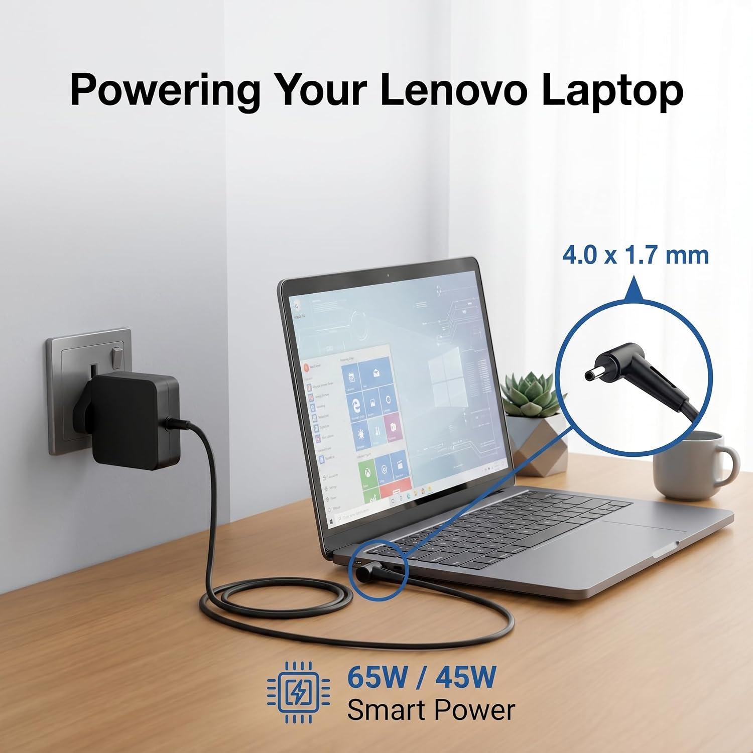 Thumbnail 1 de 65W Laptop Charger 20V 3.25A for Lenovo IdeaPad