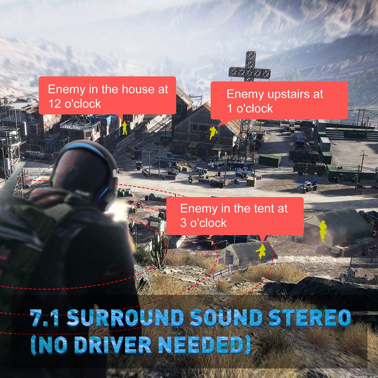 Thumbnail 1 de EKSA E1000 USB Gaming Headset 7.1