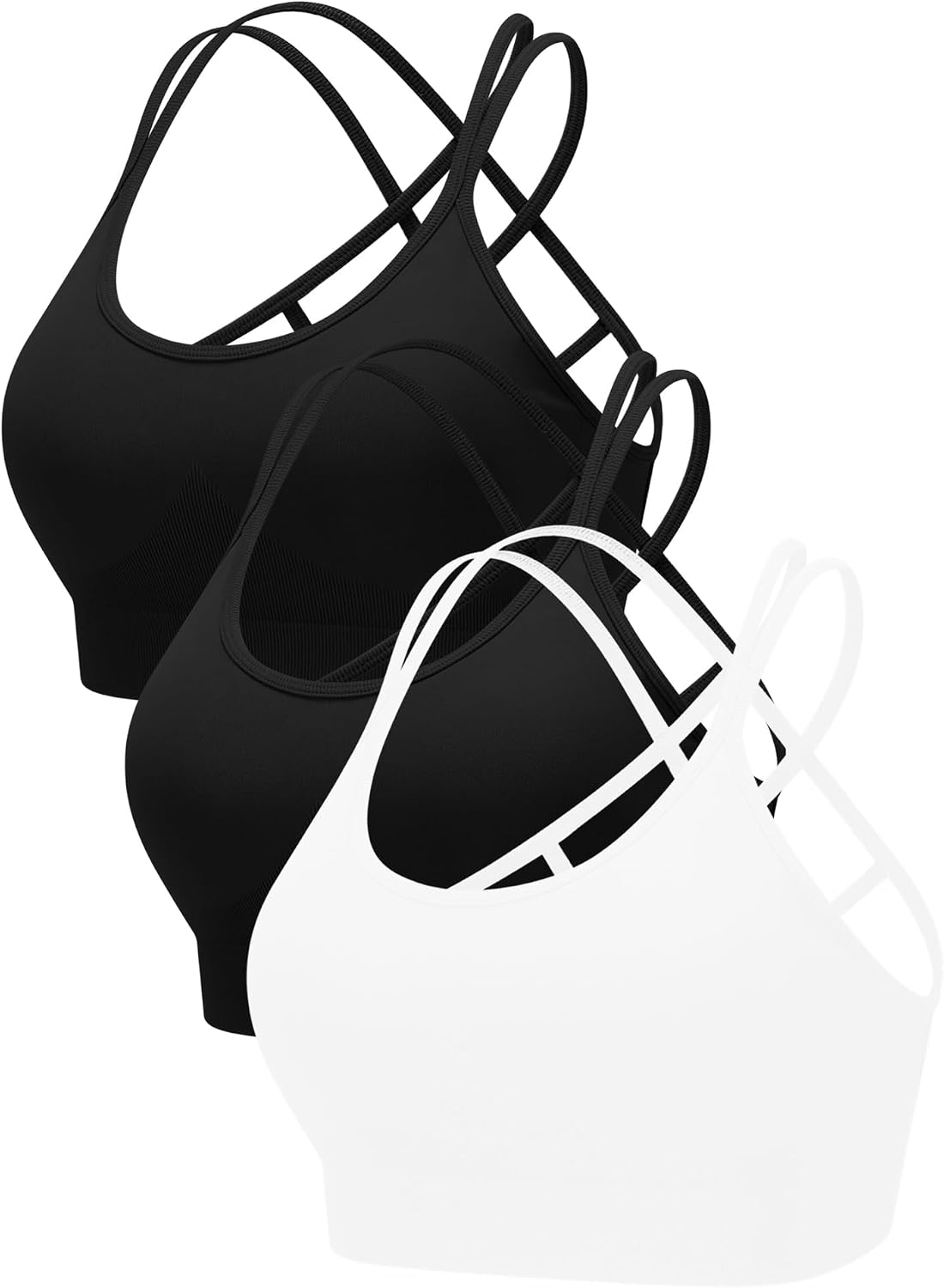 Detalle de Running Girl criss cross sports bra pack