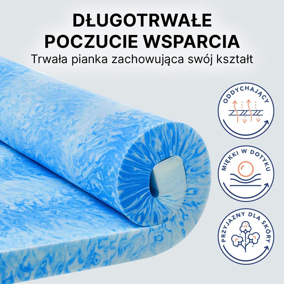 Detalle 1 de MKS Dream DREAM_TOPPER200_ – nakładka na materac 200 × 200 cm, 5 cm, H4
