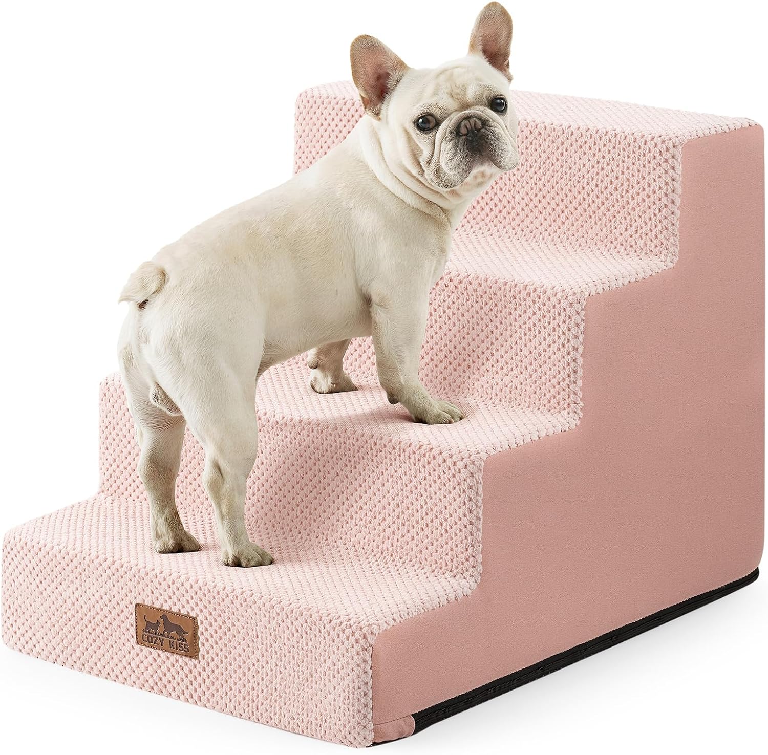 COZY KISS Escalier large pour chiens de petite taille – 4 ou 5 marches, antidérapant