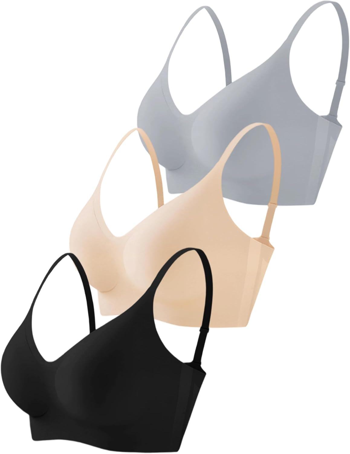 Detalle 2 de Quttlzze Wireless Seamless Bralette 3-pack